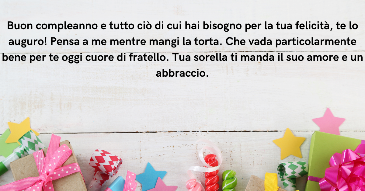 Auguri Di Buon Compleanno Per Fratello 330+ Auguri di Compleanno per un Fratello - Auguri di Buon Compleanno