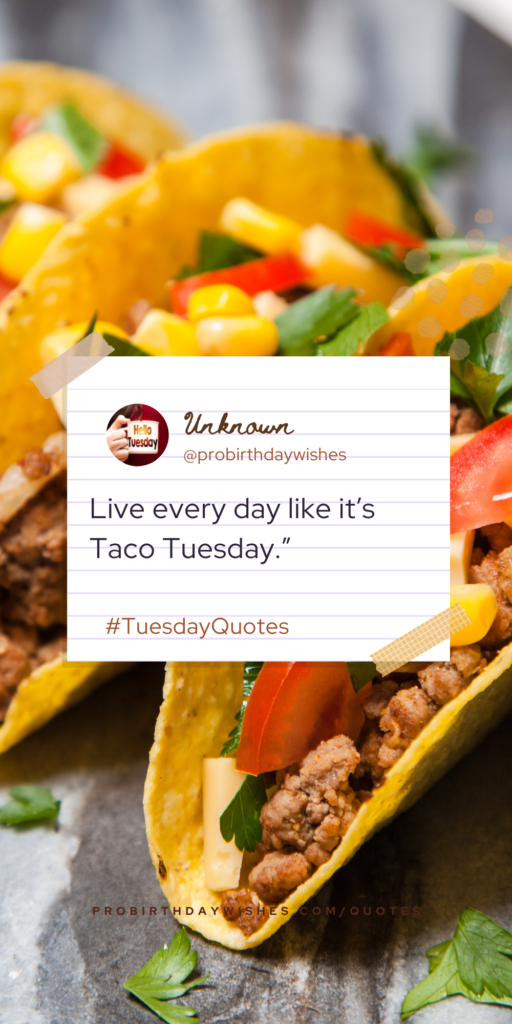 Taco Tuesday Quotes