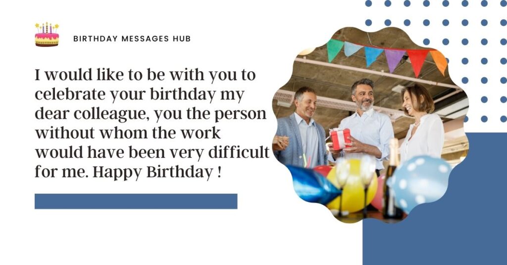 Happy Birthday Wishes for Coworker 