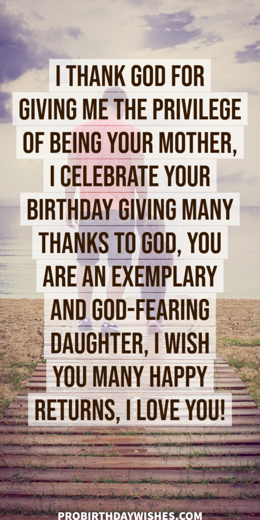 Bible Birthday Wishes for Daughter