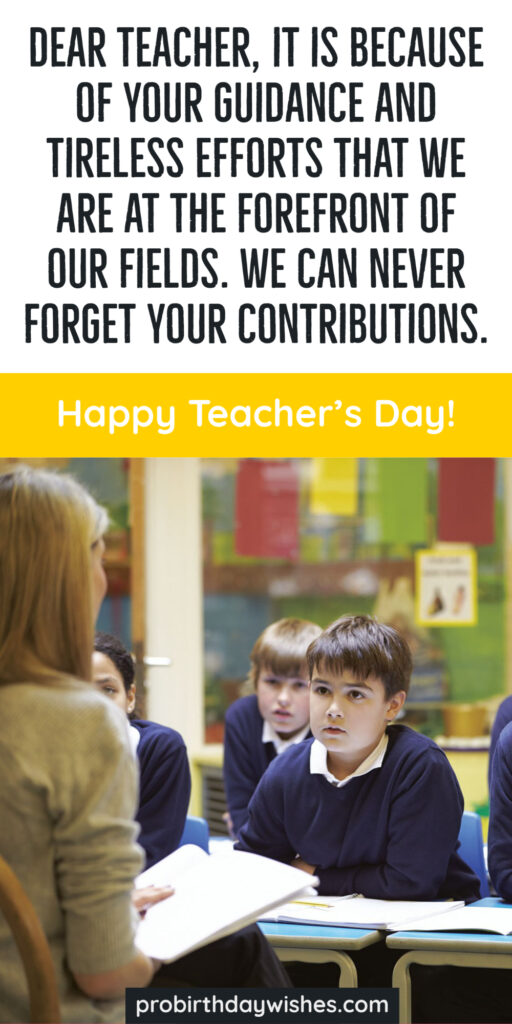birthday wishes for teacher quotes