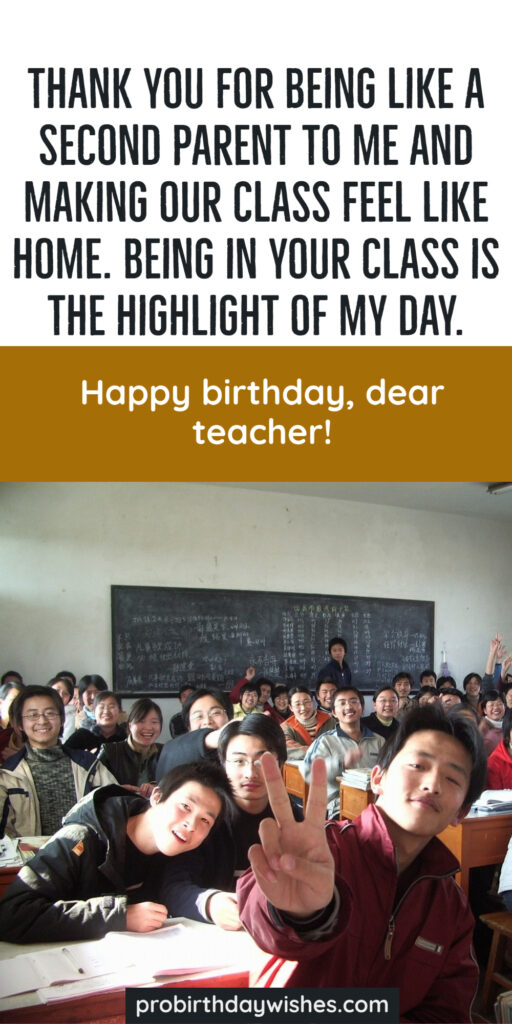 happy birthday wishes for a teacher