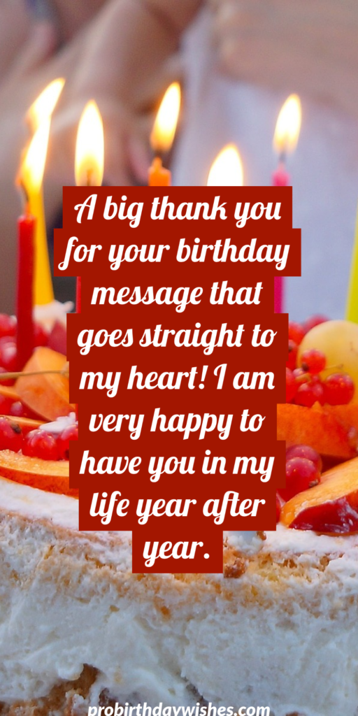 thanks for the lovely birthday wishes images