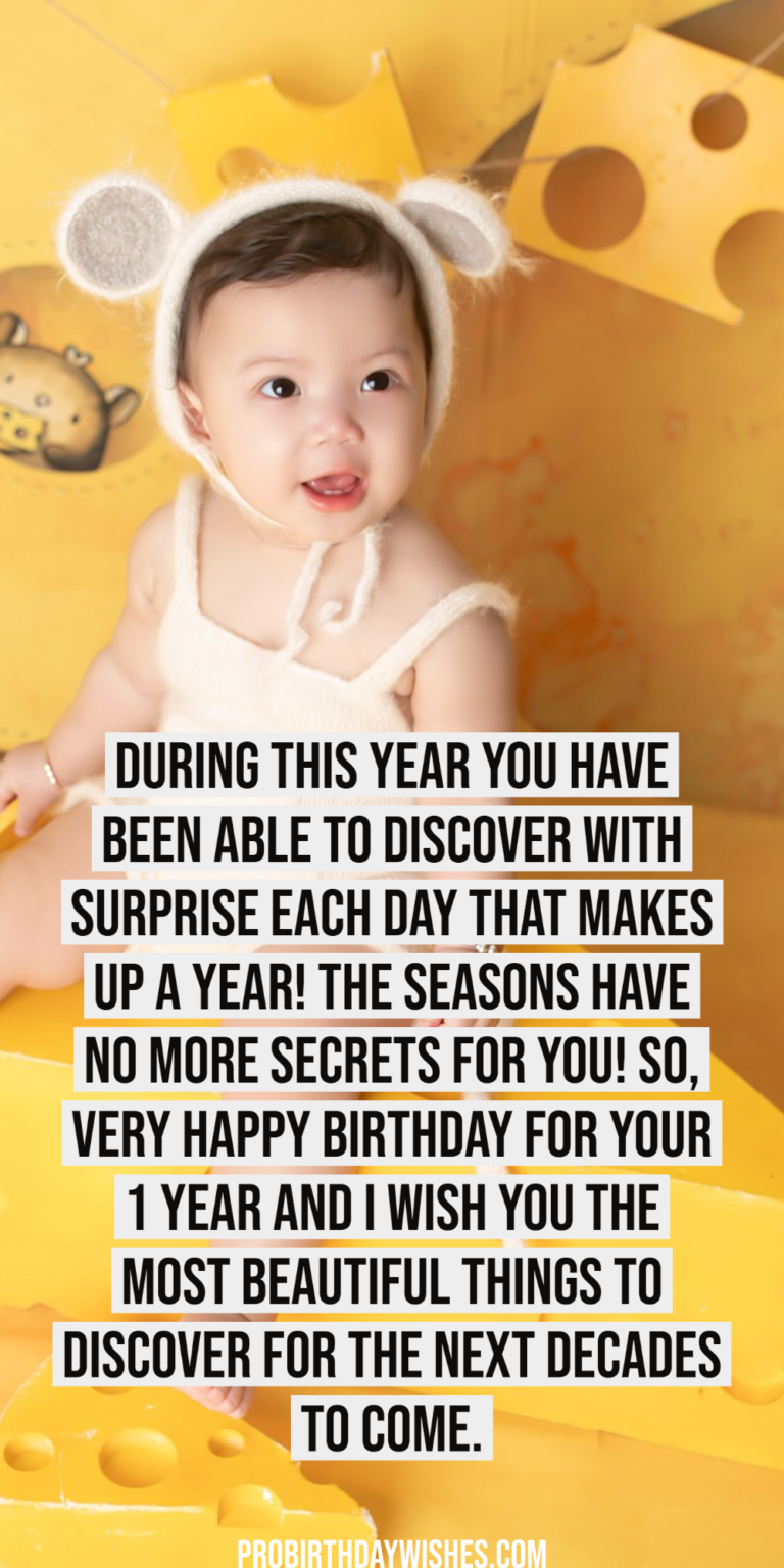 300+ Cutest 1st Birthday Wishes for Baby Boy & Girl