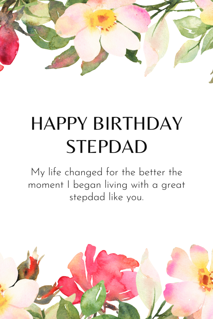 Happy Birthday Stepdad